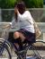 JK自転車パンチラエロ画像104枚 チャリで通学してる女子高生の立ちこぎや風チラ集めてみた026