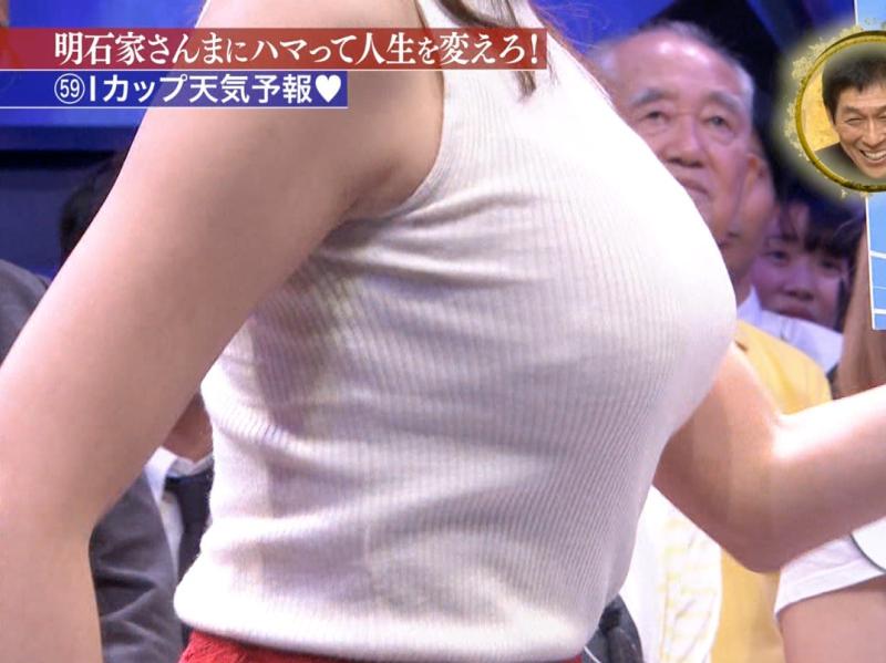 Iカップ・穂川果音がさんまの番組で着衣爆乳を公開！！のサムネイル