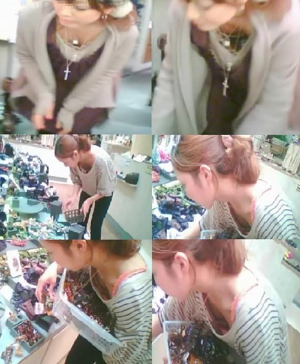 某有名デパートに行って女性店員の胸チラを盗撮に成功！！！022