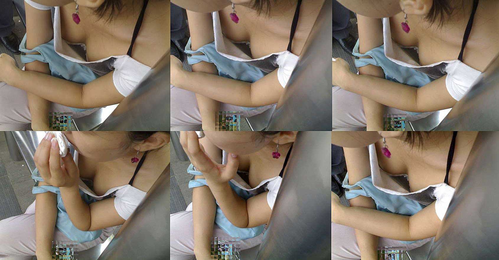 【乳首 エロ画像】超エロハプニング画像！乳首見たさにモニターに顔を近づけすぎないように注意ｗｗｗ033