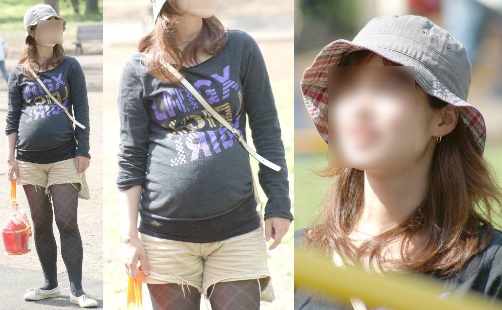 街中で妊婦の横乳を激撮！！！001