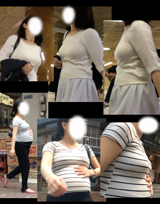 街中で妊婦の横乳を激撮！！！005