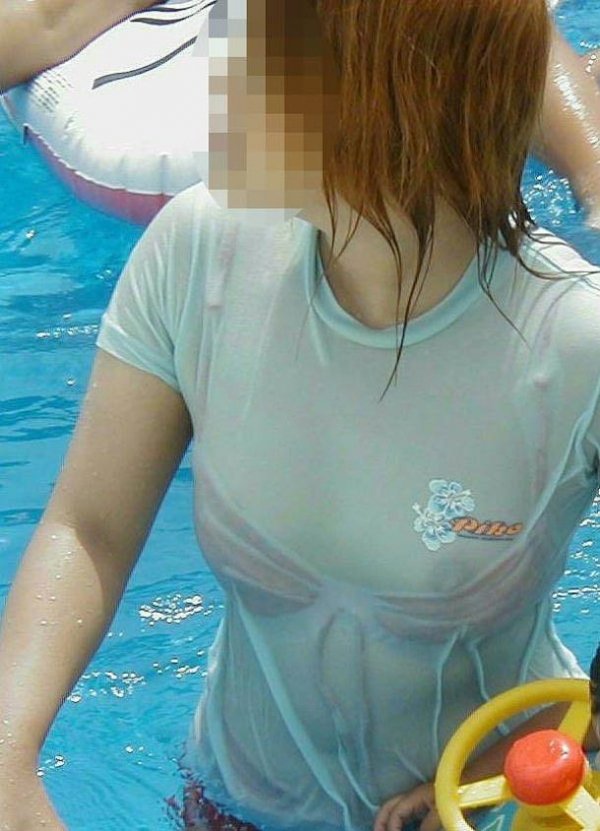 水着とTシャツのコラボレーションで爆シコ精子祭り開催ｗ004