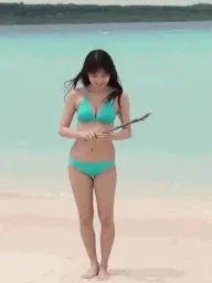 グラビアエロGIF画像120枚 水着姿ではしゃぐグラドルたちのおっぱいがバインバイン暴れてる件064