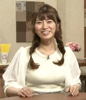 着衣巨乳エロGIF画像118枚 ニットやブラウス・セーターなど服の上からでも柔らかさが伝わるおっぱいまとめ070