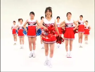 チアガールエロGIF画像60枚 チアコス女の子との着衣パイズリや応援セックス集めてみた038