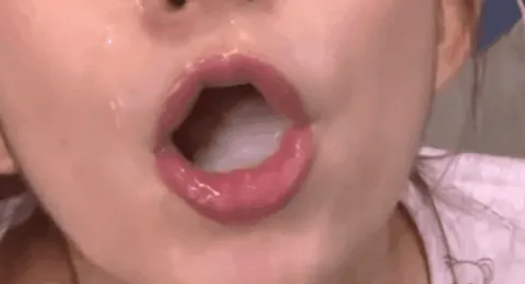 ごっくんエロGIF画像41枚 口内射精された精子を美味しそうに飲んでる変態美女集めてみた038