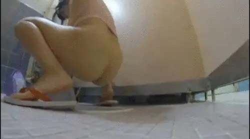 トイレ盗撮エロGIF画像60枚 JKやOLのおしっこ隠し撮り集めてみた015
