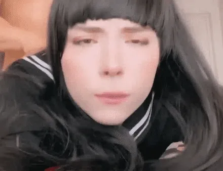 アヘ顔GIF画像52枚 Tiktok美女から外人・AVまで下品な舌出し白目むき出し女集めてみた025