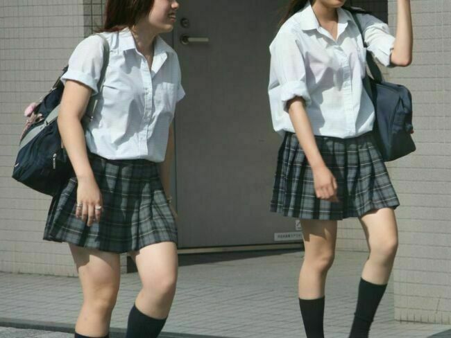 JK透けブラ画像159枚 夏服に下着が透けてる女子高生の制服盗撮集めてみた059