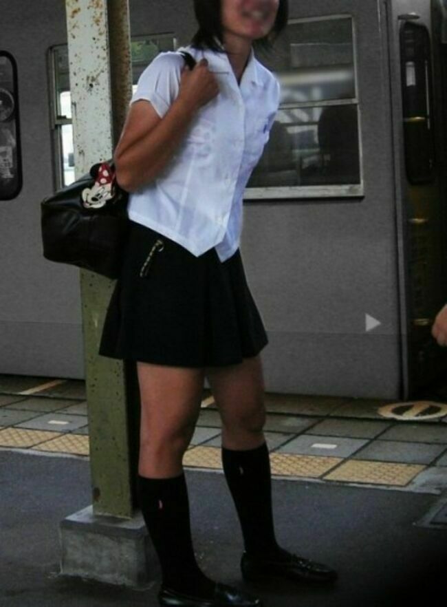 JK透けブラ画像159枚 夏服に下着が透けてる女子高生の制服盗撮集めてみた080