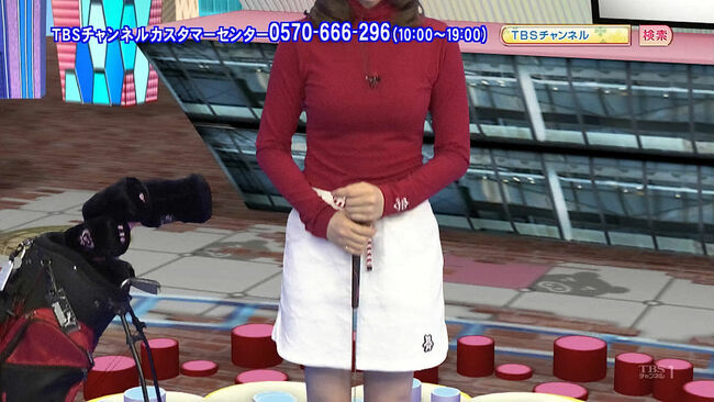江藤愛エロ画像32枚 TBS女子アナの定番お辞儀胸チラやニット巨乳・体操服やテニスウェア生足集めてみた017