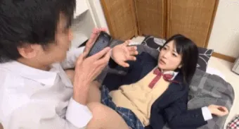 制服美少女エロGIF画像71枚 ブレザーやセーラー服姿で淫行に及ぶ少女たち集めてみた020