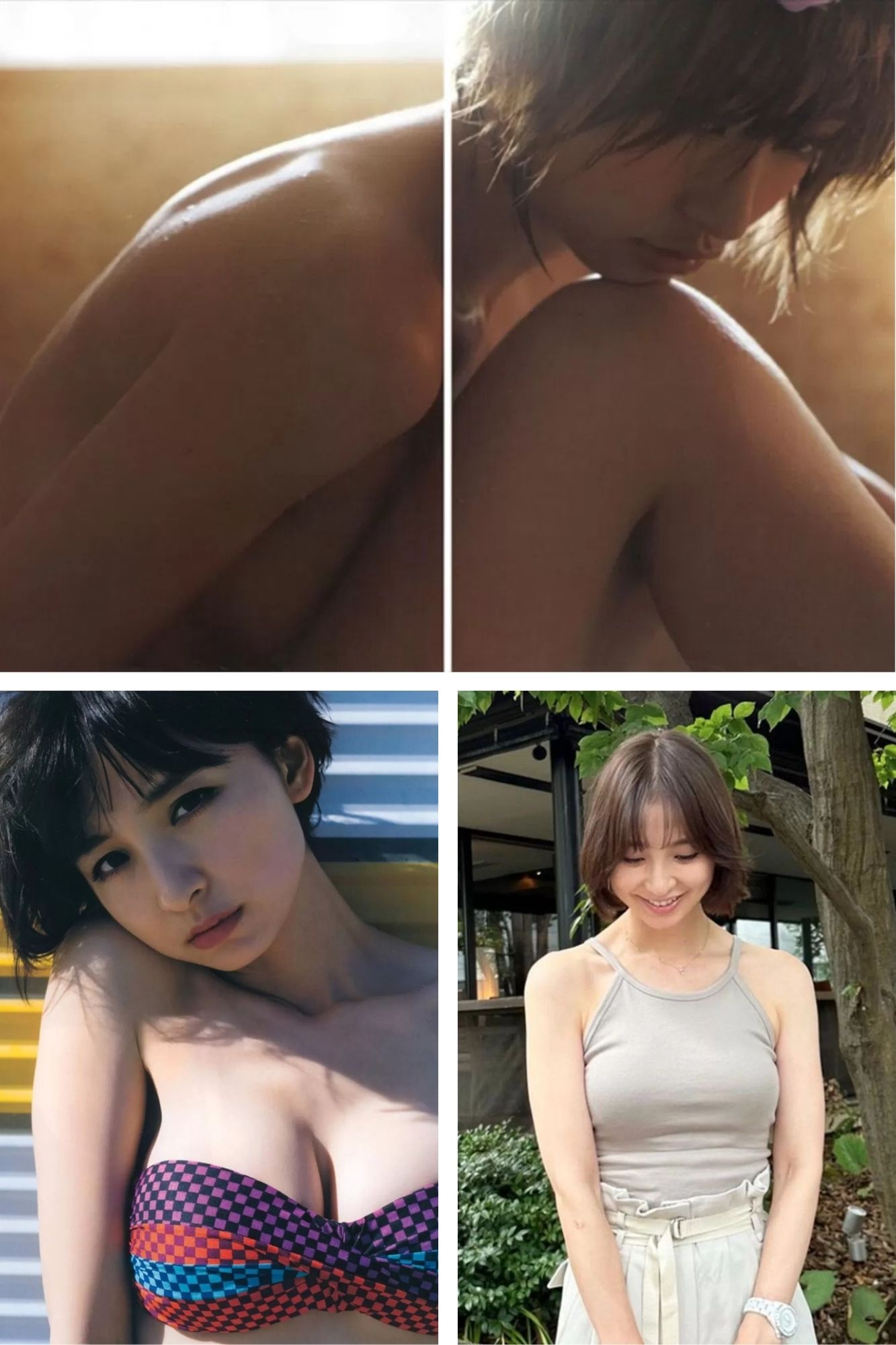 篠田麻里子 グラビア画像3連