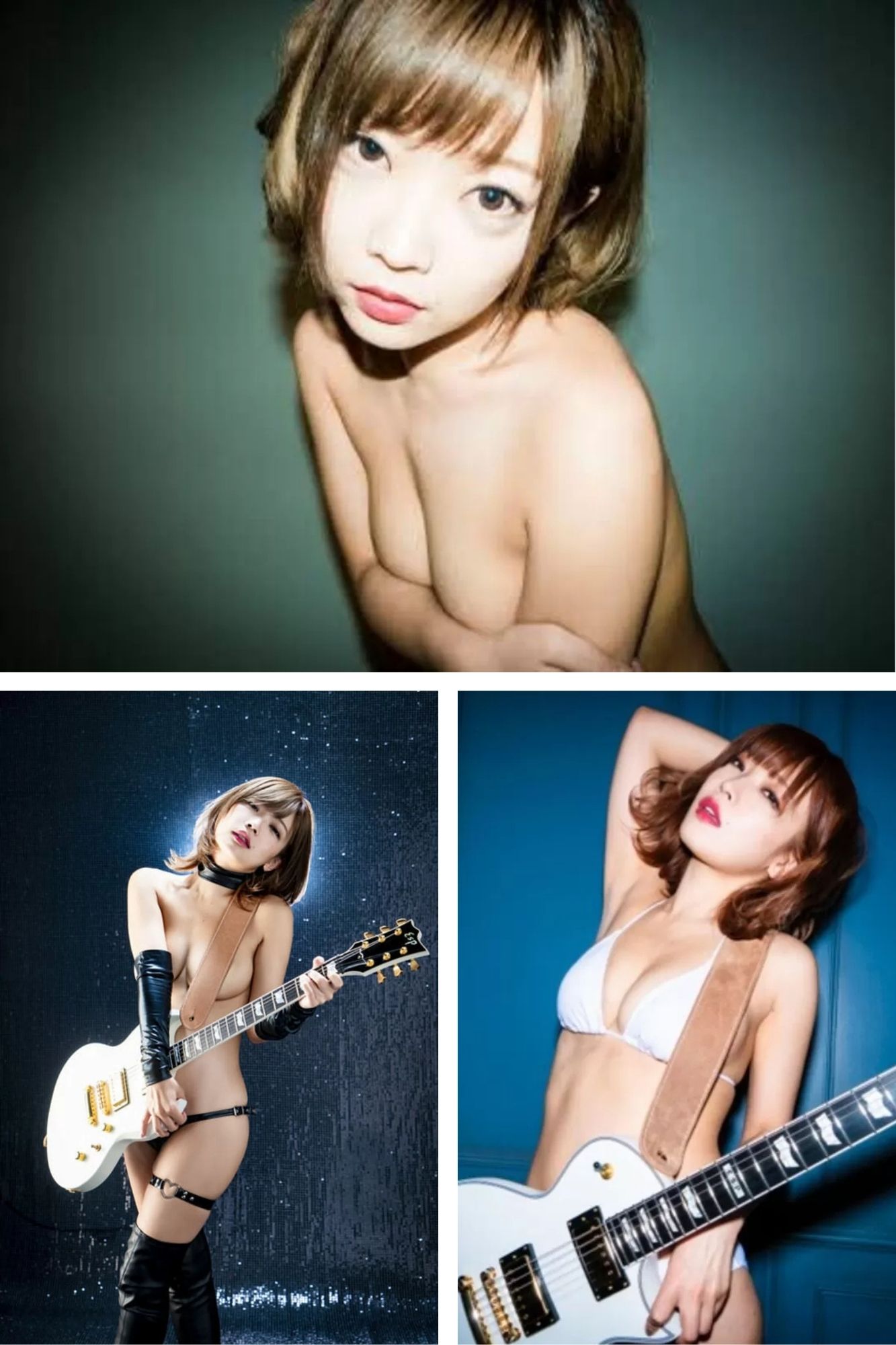 藤田恵名 グラビア画像3連