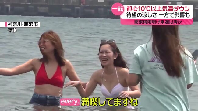 【画像】every.で海水浴場中継中に超エロいハミケツした水着素人お姉さんを放送してしまうwww010
