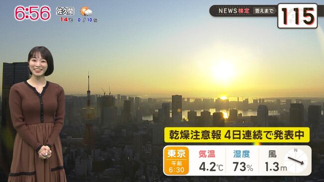 【画像】気象予報士・今井春花のパンパンに張った乳がエロすぎるｗｗｗ004