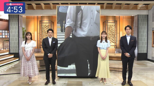 【画像5枚】スーパーJチャンネルで田原萌々アナがお辞儀谷間チラ放送事故www001