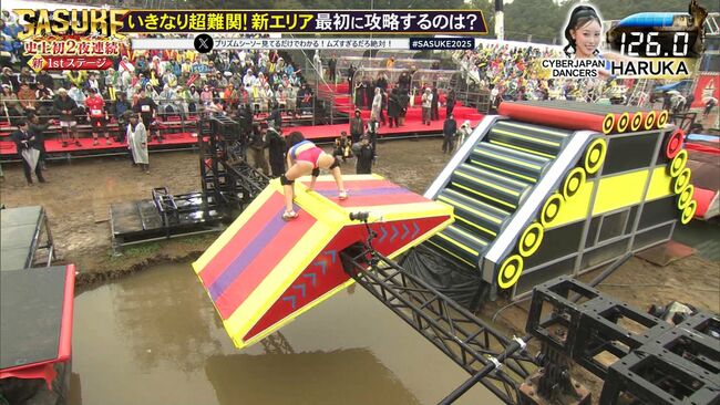 【画像21枚】SASUKE2025でエロ枠サイバージャパンダンサーズメンバーが食い込みまくりなケツ放送事故！009