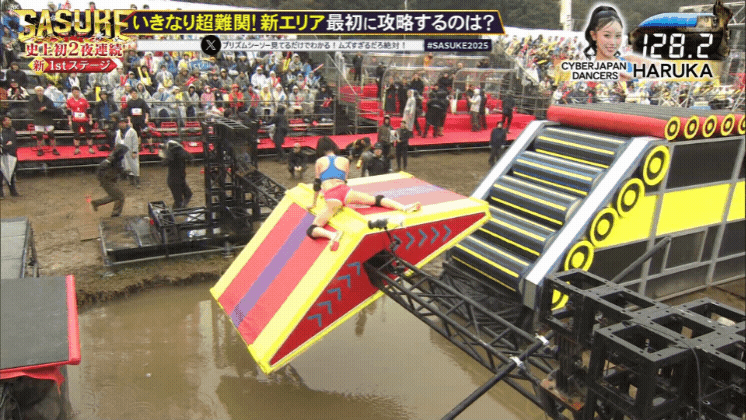 【画像21枚】SASUKE2025でエロ枠サイバージャパンダンサーズメンバーが食い込みまくりなケツ放送事故！015