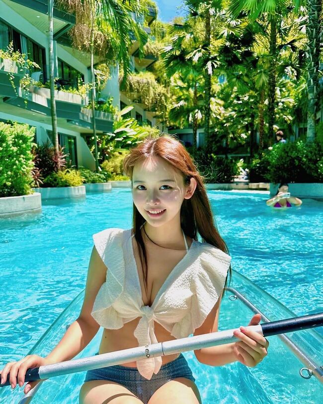 【画像2枚】ミス東大2023＆元めざましお天気キャスター田中裕理が水着谷間おっぱい解禁！001