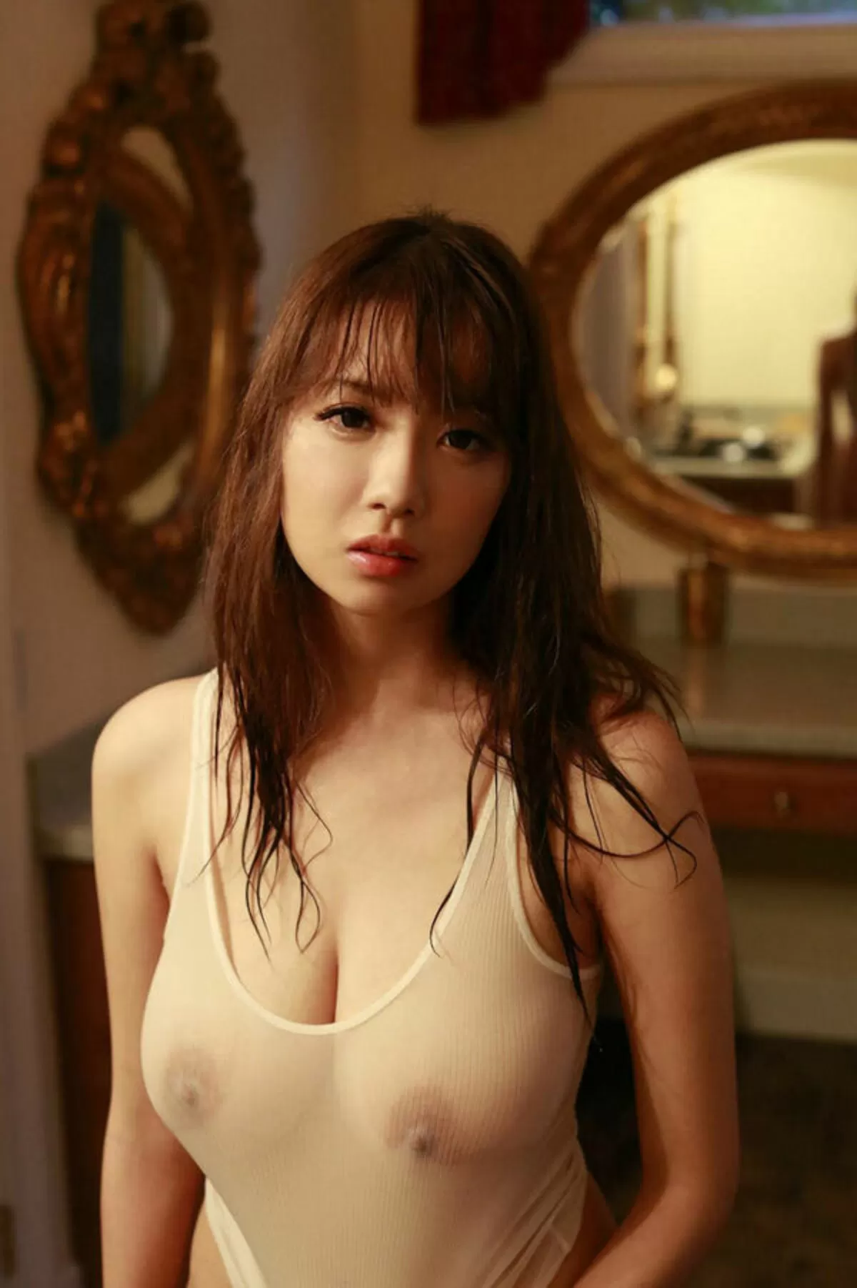 塗れた布に透けるおっぱいエロ画像62枚008