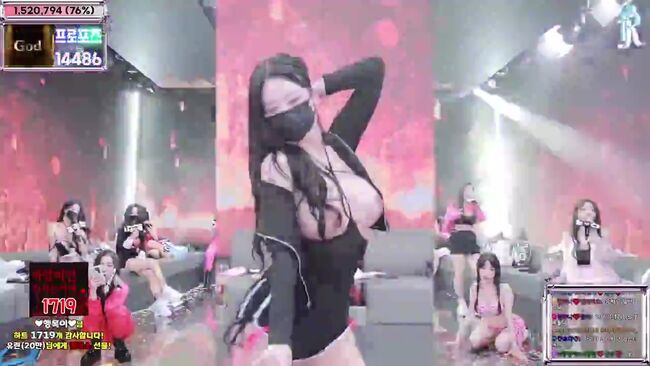 【画像＋動画】韓国の番組Korean pandaliveで乳丸出しダンスが過激すぎると大炎上！002