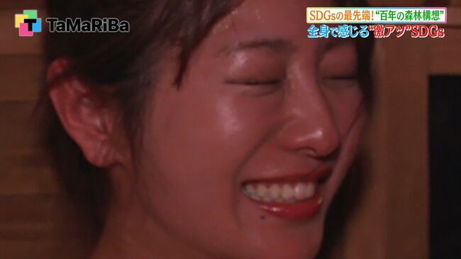 【画像】女子アナ白戸ゆめのがむっちりおっぱいとケツがエロい水着サウナ体験!024