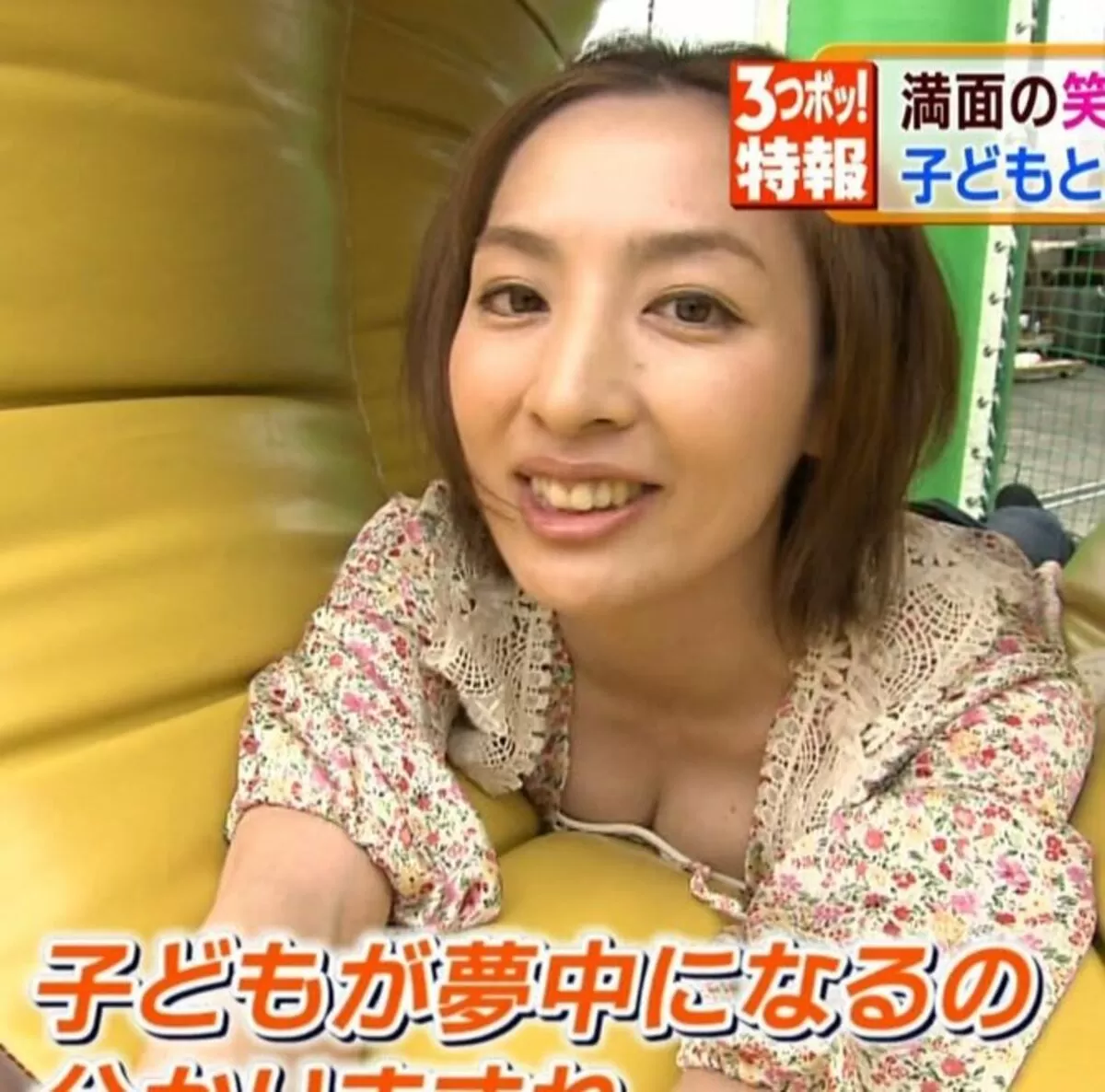 テレビ胸チラエロ画像033