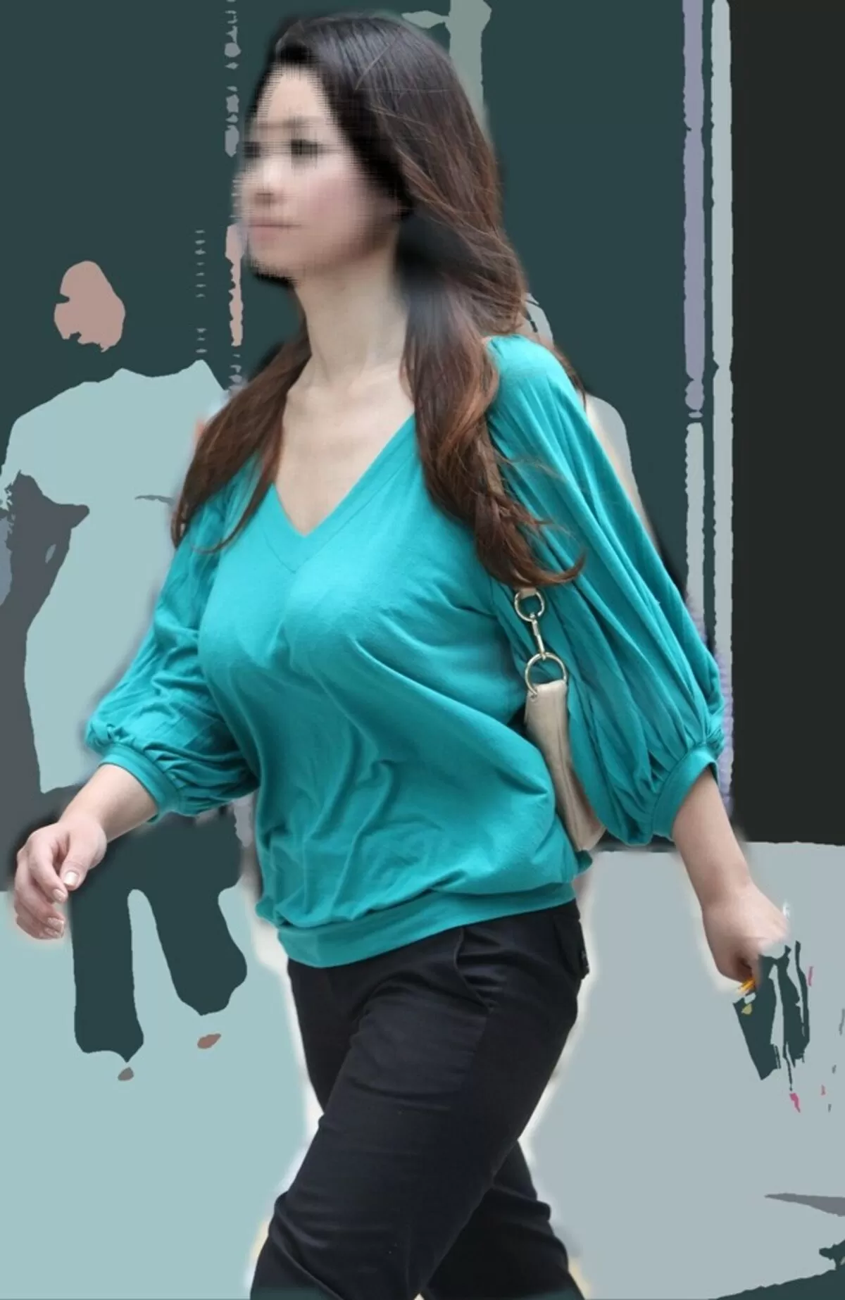 街で見かけた野生のデカ乳スナップショット014