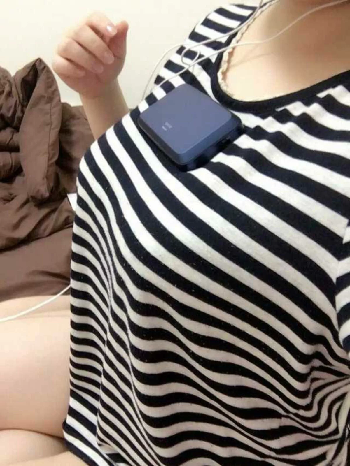 ボーダー柄の着衣おっぱいエロ画像41枚009