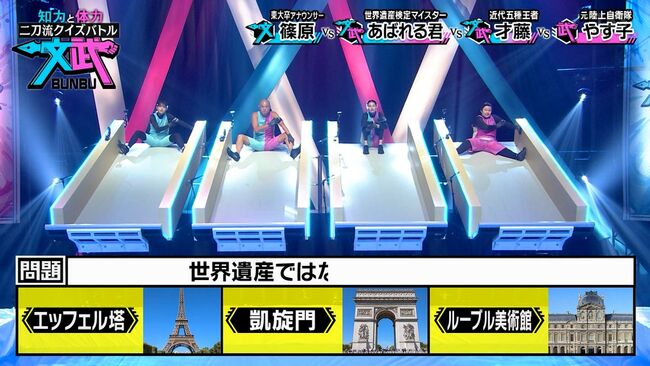 【画像18枚】TBSアナ篠原梨菜がクイズバトル文武でむっちり開脚解禁！お股丸見え002