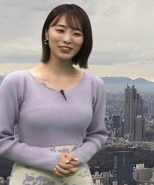 【画像】テレ朝のお天気キャスター今井春花、透けブラがわかる衣装で出演し話題に010