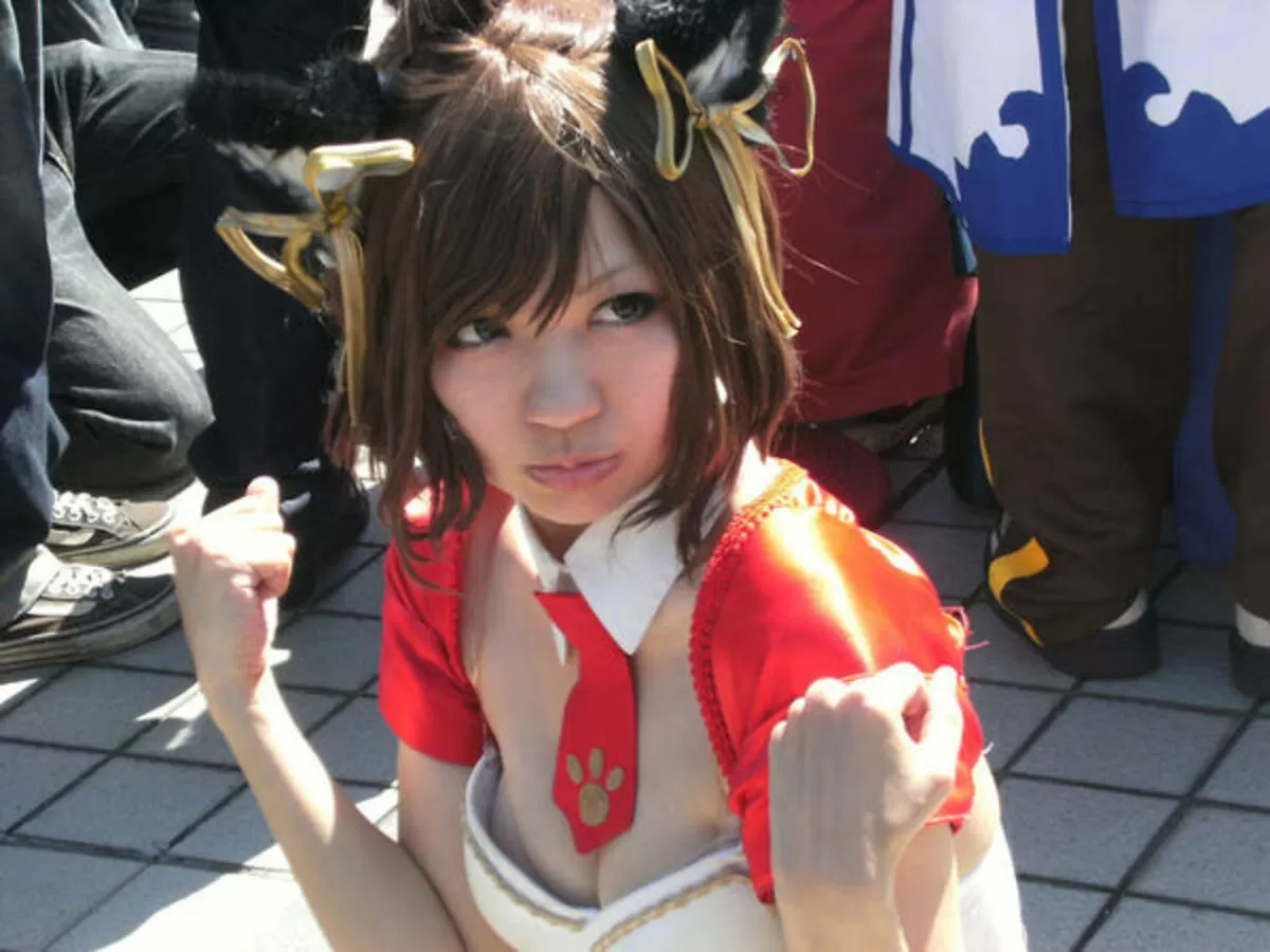 コスプレ胸チラエロ画像098