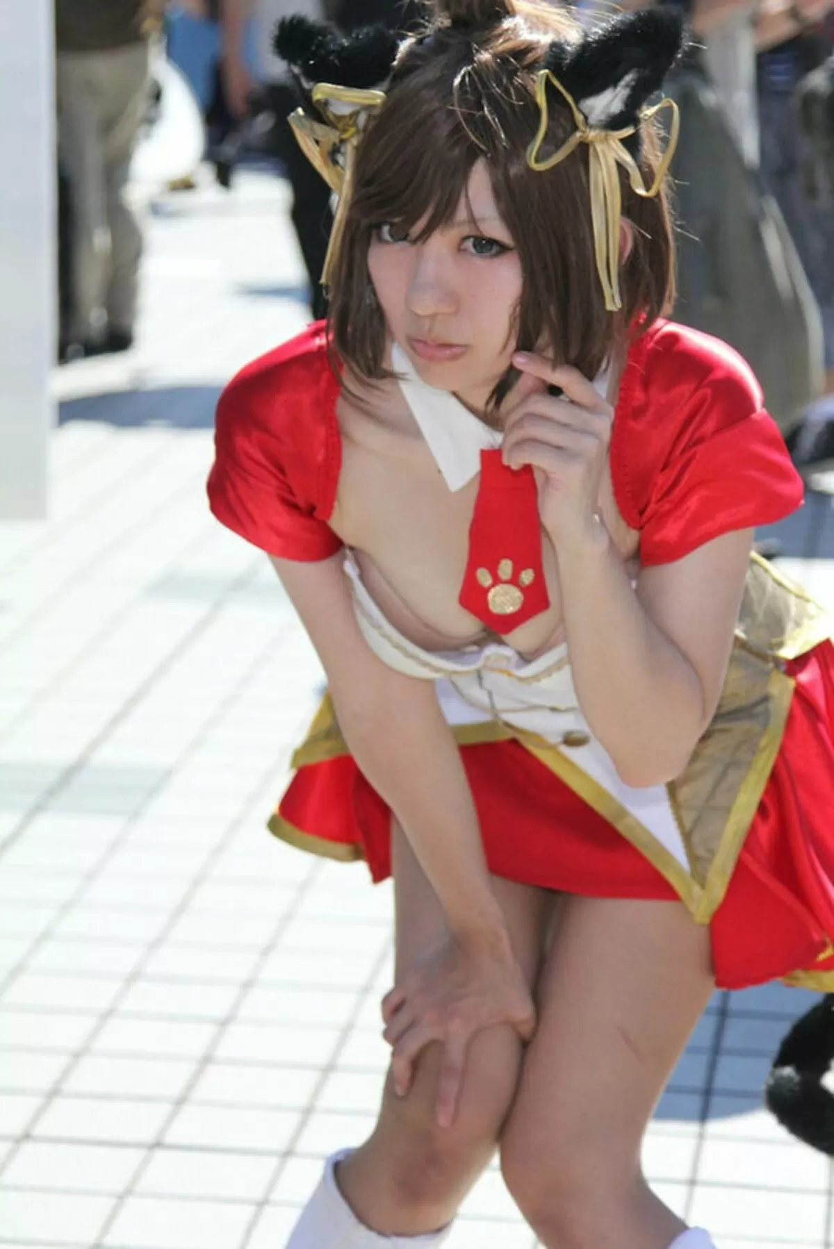コスプレ胸チラエロ画像099