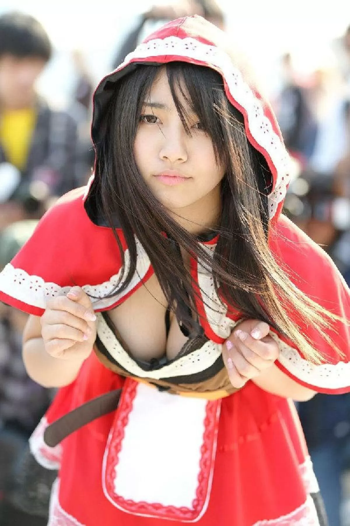 コスプレ胸チラエロ画像163