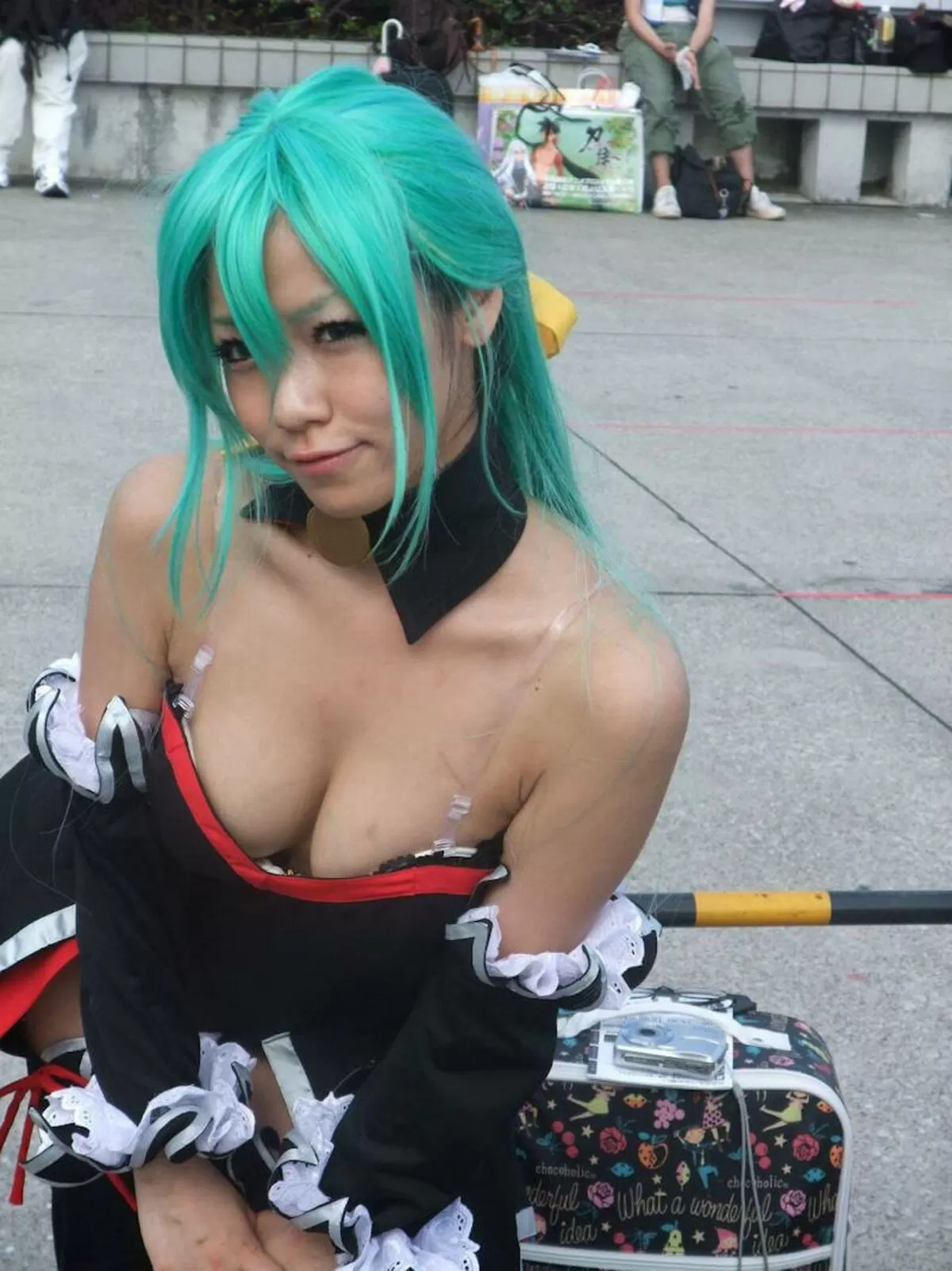 コスプレ胸チラエロ画像164