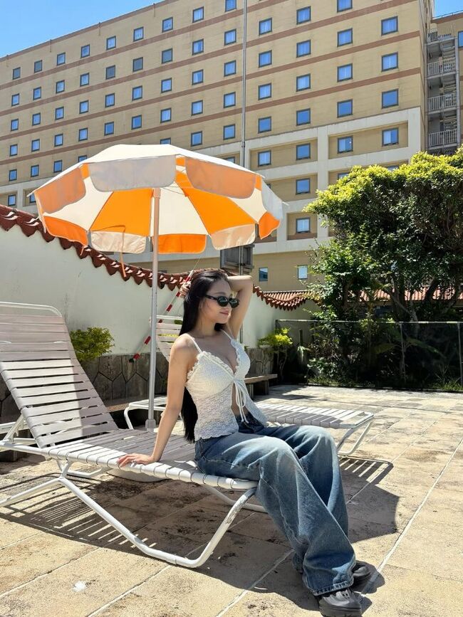 【画像】CANDY TUNE桐原美月、沖縄で自撮りした巨乳谷間をインスタで大胆公開003