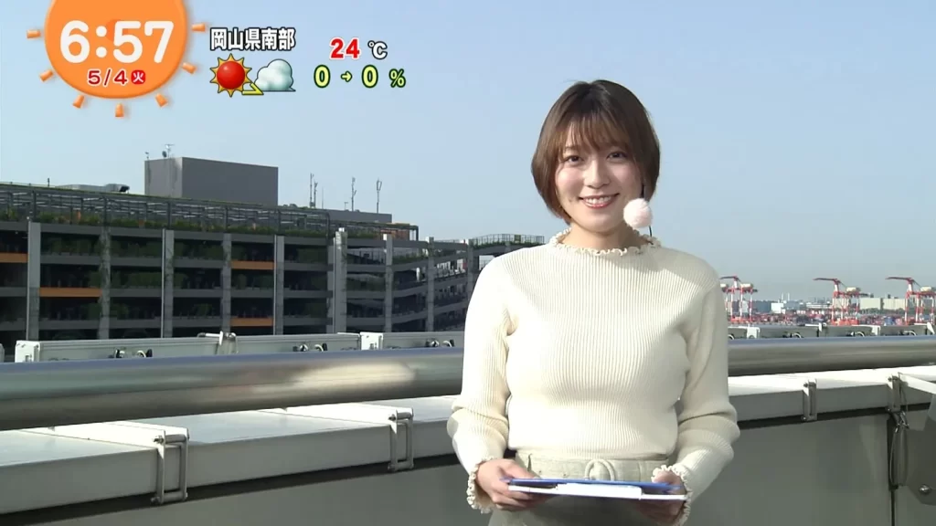 服の上からでもはっきり分かる巨乳女子アナ画像【着衣おっぱい】109枚029