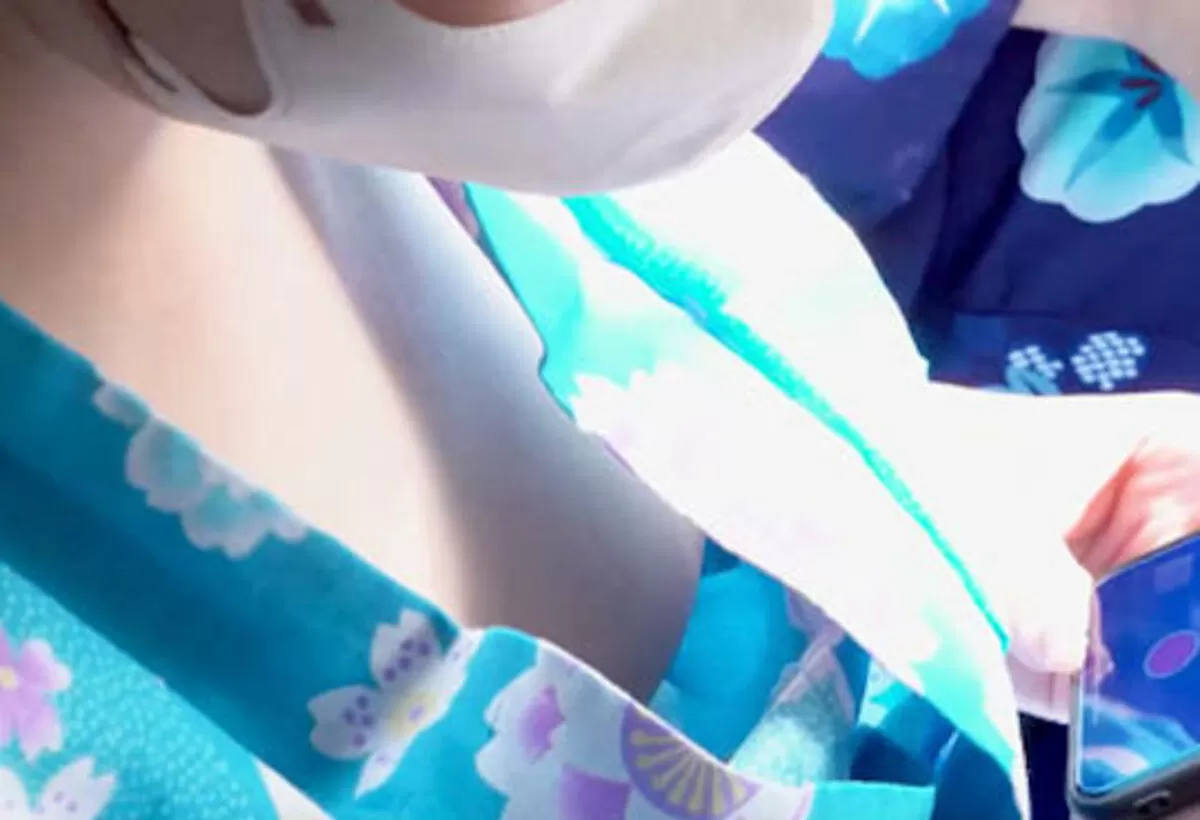 浴衣胸チラのエロ画像003