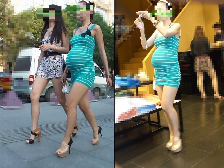 街中で妊婦の横乳を激撮！！！のサムネイル