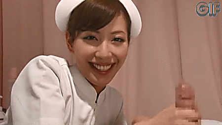 ナース手コキエロGIF画像35枚 患者のチンコの世話までこなす白衣の天使集めてみたのサムネイル