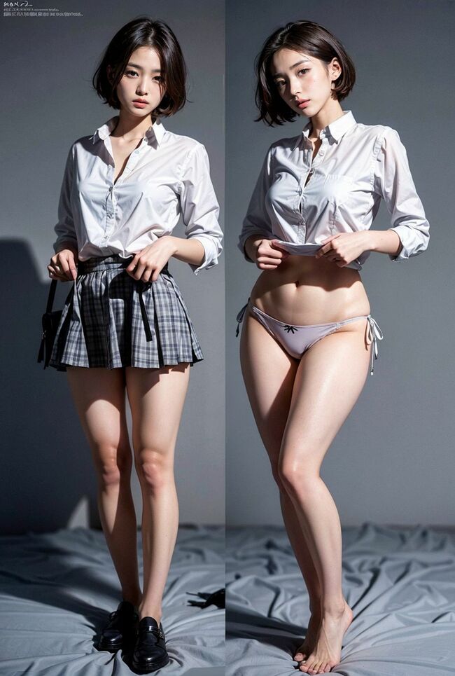 紐パンツAIエロ画像102枚 蝶々むすびを引っ張ったら簡単に脱げちゃうパンティ生成してみたのサムネイル