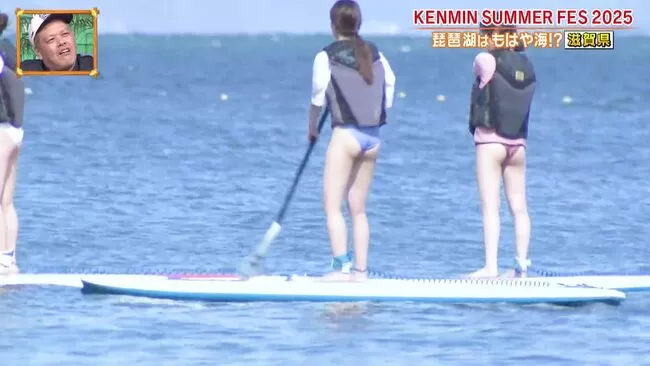 【画像】秘密のケンミンSHOW極で琵琶湖の素人水着女子がガッツリ食い込み尻してる放送事故ｗｗｗのサムネイル