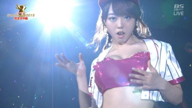 AKB大家志津香がじゃんけん大会でビッチなパイズリポーズ100