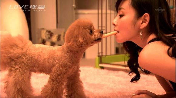 杉原杏璃のドラマ『LOVE理論』でおっぱいを舐めされるバター犬登場ｗｗｗ017