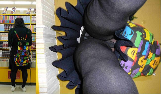 黒タイツJK エロ画像137枚 ムチムチ太ももや逆さ撮りなど冬服女子高生脚フェチ盗撮集めてみたのサムネイル