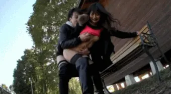 青姦エロGIF画像145枚 公園や林など野外でセックスしてるJKや人妻集めてみた022