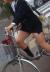JK自転車パンチラエロ画像104枚 チャリで通学してる女子高生の立ちこぎや風チラ集めてみた068
