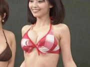 バスト当てゲームでの縄跳びが尋常じゃなくエロいのサムネイル画像